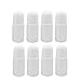 Healifty 10pcs Plastic Roller Bottles 50ML Empty Refillable Rollerball Bottle for Essential Oils Perfume Cosmetics White