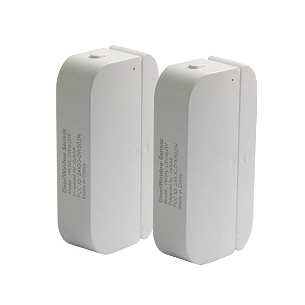 Smart Door and Windows Sensor WiFi Door Open Alarm Phone APP Alert for Personal Security,Home Automation Doorbell Compatible with Alexa Google Home,Wireless Battery Operated Door Chime 2 Pack