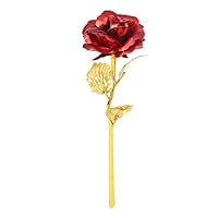 CAIDUD Beautiful Floral Gift Artificial Rose Decor Restaurant Festival 24K Decorating