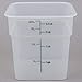 Cambro CamSquare Food Storage Container with Lids: Set of 3, 4 Quart Containers