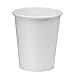 NYHI 50 Pack 8 oz White Paper Disposable Coffee Cups Hot Cold Beverage Drinking Cup for Water Juice Espresso Tea Ideal for Water Coolers Party