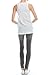 Loose Fit Long White Tank Tops Women Plus Size White/White XL