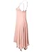 Luna Flower Women's Asymmetrical Hem Solid Color Mid Length Flowy Dresses