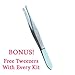 Premium 6 Piece Blackhead/Blemish Remover Kit - BONUS! FREE Instructional eBook - FREE Tweezers - Pimple, Comedone, Acne, Blackhead Extractor - Premium Case Included!