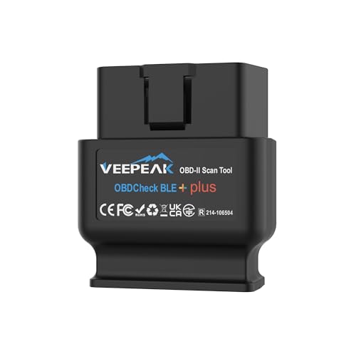 Veepeak OBDCheck BLE+ OBD II Bluetooth Car Scanner, Wireless Engine Code Reader Diagnostic Tool Compatible with iOS and Android