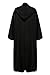 Jila Men & Kids Tunic Hooded Robe Cloak Knight Gothic Fancy Dress Halloween Masquerade Cosplay Costume Cape (XXL, Black Tunic Cloak Set)
