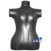 Inflatable Mannequins, Female Torso, Plus Size Black