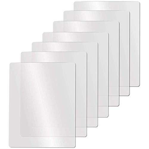 Giilayky Clear Flexible Plastic Cutting Board Mats Set, Frosted Clear, 17.5 x 12 Inches, Set of 7