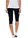 Boody Women's Slim FIt Crop Leggings - Seamless Workout Leggings for Women - Mid-Rise Athletic Gym Yoga Pants, 80% Viscose Made from Bamboo for All-Day Comfort - Black, Large