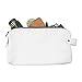 Large All Purpose Dopp Kit Utility Bag (Cords, Chargers, Tools, School/Office Supplies) Handmade by Hide & Drink :: White