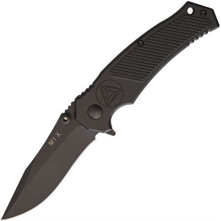 Combative Edge Knives 00646 M1X Linerlock A/O Blackout 4 1/4" Closed