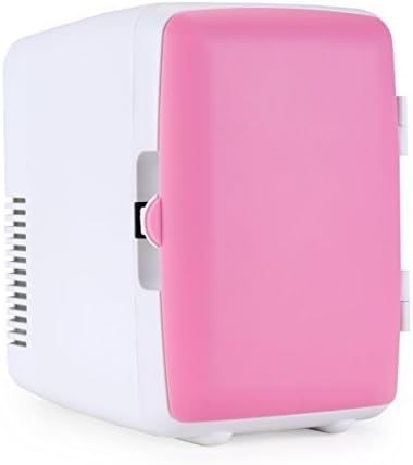 Uber Appliance UB-KH1 Uber Kuhl Electric Personal and Portable 4 Liter/6 can Mini fridge cooler and warmer AC/DC for Car, RV, Home, Dorm and Office (Pink) (Pink)