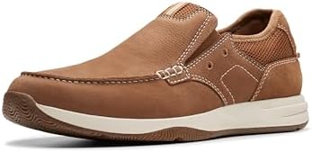 Amazon.com | Clarks Men's Weaver GTX Loafers, Maple Suede, Tan