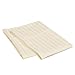 100% Egyptian Cotton Hotel Quality 2pc Pillowcases Queen Ivory Stripe - 22' X 30