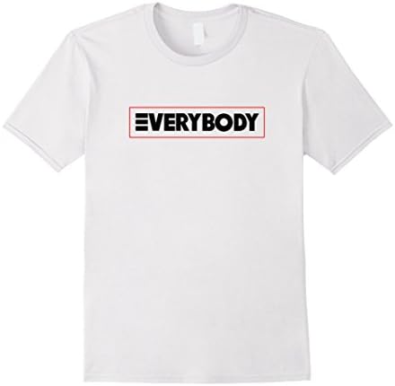Men's Funny logic everybody t shirt in box Red Medium White