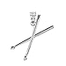 Fine .925 Sterling Silver 3D Drum Sticks Music Pendant Charm Necklace
