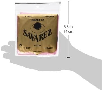 Savarez 655857 Classical Guitars Strings Set Traditional Concert 520P Standard Tension Nylon Red - Image 4