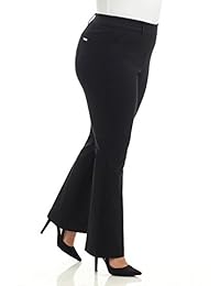 Rekucci Pantalón "Ease in to comfort" al cuerpo, para damaes con curvas, talle grande, bootcut