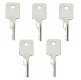 5 keys Ignition key for Bobcat, Terex, Broce, Ditch-Witch, Genie, Grove, Ingersoll-Rand, JLG, Pollock, Tenant, Timberjack, Vermeer, Volvo D250 …