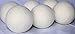 Organic Wool Dryer Balls by Beauty's, 6-Pack of XL Wool Dryer Balls, The Best 100% Natural Fabric Softener, Premium Wool, Hypoallergenic, Non-Toxic, Free Bag With Purchase