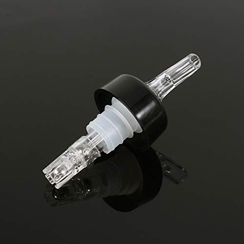 White Wine Pourer, Plastic Measured Liquor Spirit Pourer Free Flow Wine Bottle Pour Spout Stopper Transparent - Thumbnail 2