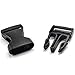RETON 2 Inch Wide 10 Yards Black Nylon Webbing Strap + 10 PCS Adjustable Buckles Plastic Side Release Buckles