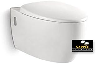 NA2111P White Porcelain Elongated SIPHONIC One-Piece Construction TOILET, Wall Hung Comfort Height Seat, A Siphonic High Efficiency Eco-Friendly, Cyclonic Dual Flush Action, 1.6/1.0GPF