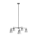 GLOBE Electric 65617 Nate Jackson, 5 Light, Oil Rubbed Bronze & Antique Brass