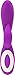 Pure Love G-Spot Silicone Rabbit Vibrator Purple, Rechargeable Clitoris Stimulator, Water-Resistant and Multi Function, Adult Sex Toy, Dual Stimulation