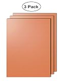 3 Sheets Of PTFE Copper Barbecue Mat,Non-Stick Barbecue Mat Can Be Reused,Heat-Resistant,Durable,Easy To Clean,Suitable For Baking Gas Charcoal Electric Oven.