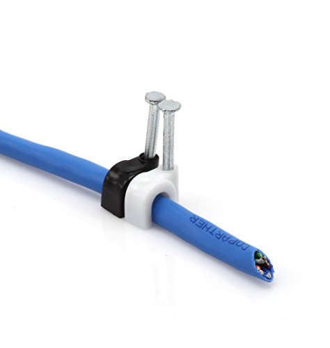 image for THE CIMPLE CO Single Coaxial Cable Clips, Cat6, Electrical Wire Cable 