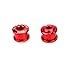 CYSKY Single Chainring Bolts 5 Pack M8 Single Short Chain Ring Bolts Fit for Road Bike, Mountain Bike, BMX, MTB, Fixie (Aluminum Alloy, CNC, Red)