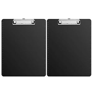 Amazonbasics Plastic Clipboards, Black, 2/Pack