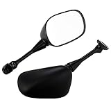 ALPHA MOTO Black Mirrors Compatible With Honda CBR600RR 2003-2019 CBR1000RR 2004-2007