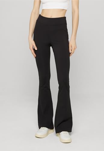 Leggings Évasé Taille Haute Recyclé Femme Legging Noir