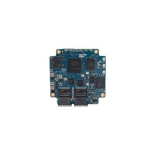 Banana Pi BPI-R3 Mini Wi-Fi 6 Open Source OpenWRT Router Board, Wireless Dual-Band Mini WiFi Router, MediaTek MT7986 (Filogic 830) CPU, Support 5X GbE and 2X 2.5GbE SFP for NAS Smart Home Gateway
