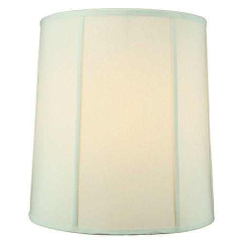 HomeConcept 141617DRES Egg Shell Shantung Drum Lampshade with Brass Spider Fitter by Home Concept, 14" x 16" x 17" - Thumbnail 2