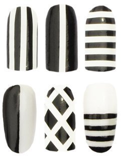 ALLYDREW Nail Art Kit - Funky Nail Stickers Nail Art Kit Nail Decals & Nail Art Stencils Nail Guides