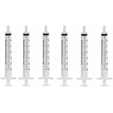 Wonder O-Ring Syringe - 3 ml Slip-Tip Syringe - Silicone Sterile Silicone O-Ring Syringes for Handfeeding Animals, Administering Supplements, Measuring Liquids and More (6 pack)