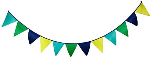 Kingmerlina Multicolor Party Banner,Outdoor&Indoor Hanging Bunting Decoration for Baby Shower Birthday Wedding Christmas Holidays Blue