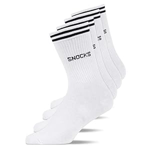 Snocks Sportsokken Heren en Dames (4-Pack) Crew Tennissocken