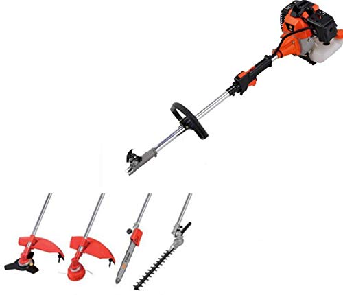 Stark 7ft Long Reach 4 in 1 Gas Chainsaw Trimmer Pole Saw Grass Tree Weed Cutter Powerful Gardening Attachment w/Strap