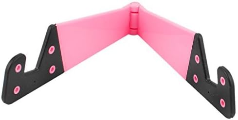 E3tronics Smart Phone and Tablet Stand - Foldable Vertical and Horizontal Mount for iPhone / iPad / Samsung Galaxy / HTC One and all Mobile Phones Pink