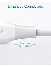 Anker Powerline Cable Lightning de 5.9 ft, certificado MFi para iPhone XS XS Max XR X   8 8 Plus   7 7 Plus, Blanco