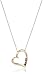 Amazon Collection Diamond 3-Stone Heart Pendant Necklace (1/10 cttw, I-J Color, I2-I3 Clarity), 18