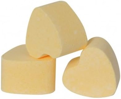 Bath Bubble & Beyond 6pk Lemon Scented Bath Hearts Fizzers Mini Bombs 10g Each