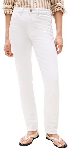 Tommy Hilfiger Vaqueros Mujer White Slim Talle Medio, Blanco (White), 28W/24L