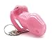 FYJENNICC HT-V2 Chastity Cage |Male Resin Chastity Devices for Beginner |Adult Sex Toy for Men |5 Color Short&Long Cage |2 Sets MagicLockers |4 Sizes Rings Included (Pink, Short)