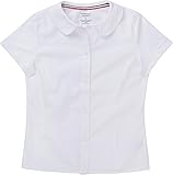 French Toast School Uniform Girls Short Sleeve Modern Peter Pan Blouse