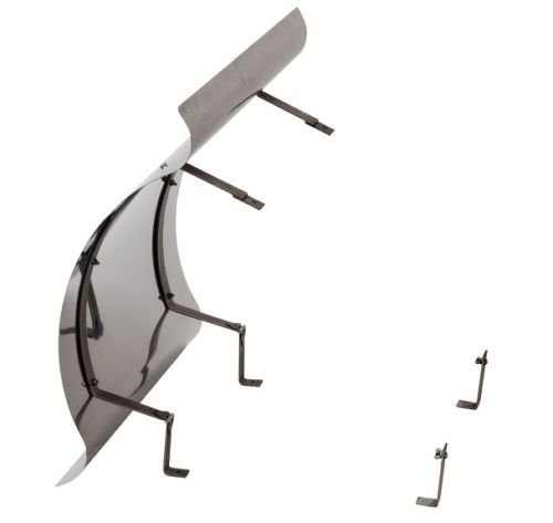 Baumarkt Kaminabdeckung Kaminhaube aus Edelstahl klappbar 400mm x 400mm